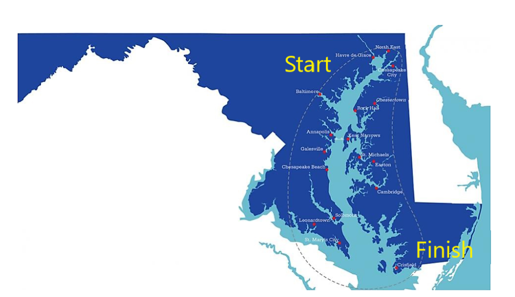 Map of MD Chesapeake Loop